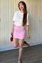 Basic Mini Pink Skirt - 7