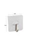 5 Pieces Self Adhesive Transparent Hanger with Metal Hook Hanger - 5