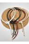 4-Piece Knot Detailed Rope Belt Women's Belt, Jacket Belt, Shirt Belt,