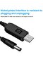 كابل طاقة USB لجهاز التوجيه وضوء USB والصوت 1 متر أسود - 2