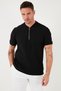 Cotton Regular Fit Half Zipper College Collar 3 Pack t Shirt Men t Shirt 5902653S3 - 2