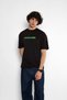 Culture Ethnic Printed Oversize Unisex Premium Black T-Shirt - 5