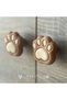Children's Cabinet & Drawer Handles with Paw Figure - Set of 2 Cute Handles - Screw Included