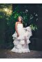 Girl's Piece Floor Detailed Tulle Design Evening Dress - 3