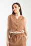 Tassel Detailed Vest - Trousers Women's Set - 5