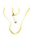 Gold Steel Italian Necklace