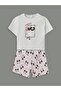 Lcw Kids Printed Girls' Pajama Set with Shorts (S5)