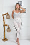 Fames Combed Cotton Lace Detail Strap Pjs Suit - 4