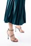A-40 Platinum Stone Platform Heeled Women's Shoes - 4