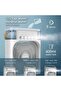 SHENGYI Portable Fan Mini Air Conditioner Fan, Desktop Misting Fast Cooling Fan With Led Light, Mult - 4