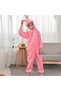Delux Series Popular Choice Birthday Masquerade Children's Bunny Costume Pink Color 6-7 Years 120 cm - 3