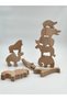 Natural Wooden Zoo Set, Organic Wooden Toy, 10 Piece Wooden Animal Set - 2