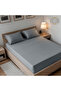 2-Piece Microfiber Single (90x190cm) Plain Fitted Sheet Set - 3