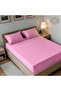 2-Piece Microfiber Single (90x190cm) Plain Fitted Sheet Set - 3