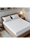 2-Piece Microfiber Single (90x190cm) Plain Fitted Sheet Set - 3