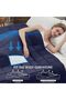 Weighted Blanket 15lbs/6.8kg 150x200 cm for Anxiety, Stress & Sleep Relief Navy Blue - 6