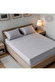 2-Piece Microfiber Single (90x190cm) Plain Fitted Sheet Set - 3