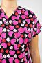 Unisex Pink Hearts Pattern Surgical Doctor Nurse Scrubs Single Top Jersey - 3