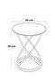 Iron and marble side table - 40 x 40 x 60 cm - 2