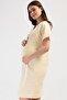 Women's Short Sleeve Maternity Yellow Nightgown C7T3N1O014 - 2