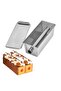 20 cm Rectangular Tubular Travel Cake Mold - Stainless Steel Scraper Gift