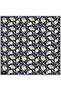 Tivil Silk Scarf 4049 - 83 Black Mixed Pattern - 3
