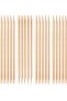 100Pcs Nail Art Cuticle Pusher Remover Manicure Pedicure Tool Orange Wood Sticks - 3