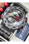 Brand Suitable for Pool and Sea Use, Silicone Strap Red Digital Sports Wristwatch - 8