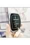 For Hyundai Bayon Elantra Ix35 I20 I30 I40 Accent Key Case Cover Without Sustas Black-Silver - 2