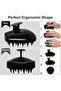 Hair Scalp Massager, Shampoo Brush, Dandruff, Soft Scalp Massager Brush (Black) - 2
