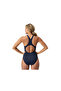 Speedo Digi Plmt Mdlt Af Navy Women's Swimming Suit 8-00305518178 Navy Blue - 2