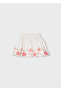 Skirt (Linen with Flower Embroidered Waist Elastic)