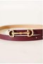 Long Buckle Gold Women's Belt Trouser Belt Dress Belt Shirt Belt Pull Belt - 2