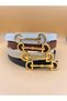 4-Piece Long Buckle Gold Women's Belt Trouser Belt Dress Belt Shirt Belt Pull Belt - 4