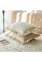 Double Decorative Cotton Pillow Case |   2-Piece Ruffled Raw 50*70 Ornamental Pillow - 4