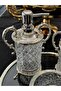 طقم حمام زجاجي من Avangarde Crystal Silver مكون من 4 قطع - 2