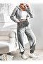 (2 Pcs) Jogger Sweatpants-Black and Grey Elastic Leg High Waist Sweatpants - 5