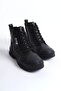 Amber Lace-Up Zippered Orthopedic Sole Women's Boots Cst - Black - 4