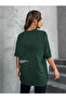 Unisex the Happiest Printed Relaxed Cut Green T-Shirt - 2