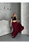 Basic Lined Pleated Women's Long Skirt Black - 5