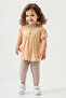 Baby Kids Camel Cotton Leggings 2 Piece Set Trend Fashion Bottom Top Set - 2
