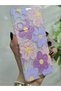 Samsung Galaxy A72 Compatible Pastel Colorful Flowers Patterned Transparent Phone Case - 5