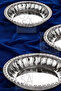 3-Piece Luxury Steel Salad Fruit Plate Salad Bowl Set Corn Bowl 23-27-30 Plate Bowl Set - 2