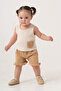Baby Kids Camel Cotton Shorts 2-Piece Set Trend Fashion Bottom Top Set - 6