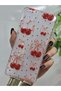 Transparent Phone Case with Cherry and Tiny Hearts Pattern Compatible with Samsung Galaxy A72