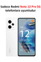Xiaomi Redmi Note 12 Pro 5g Case Soft Glossy Silicone with Edge Detail - 5