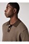 Sweater Knit Polo Kazak - 6