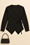 Women's Comfortable Fit Loose Monaco Side Tie Shirt