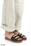 Women's Daily Genuine Leather Flat Sole Slippers M26Yt1375 - 3
