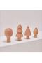 Handmade Wood Solid Wood Set |   Natural and Durable Wooden Play Set - 6